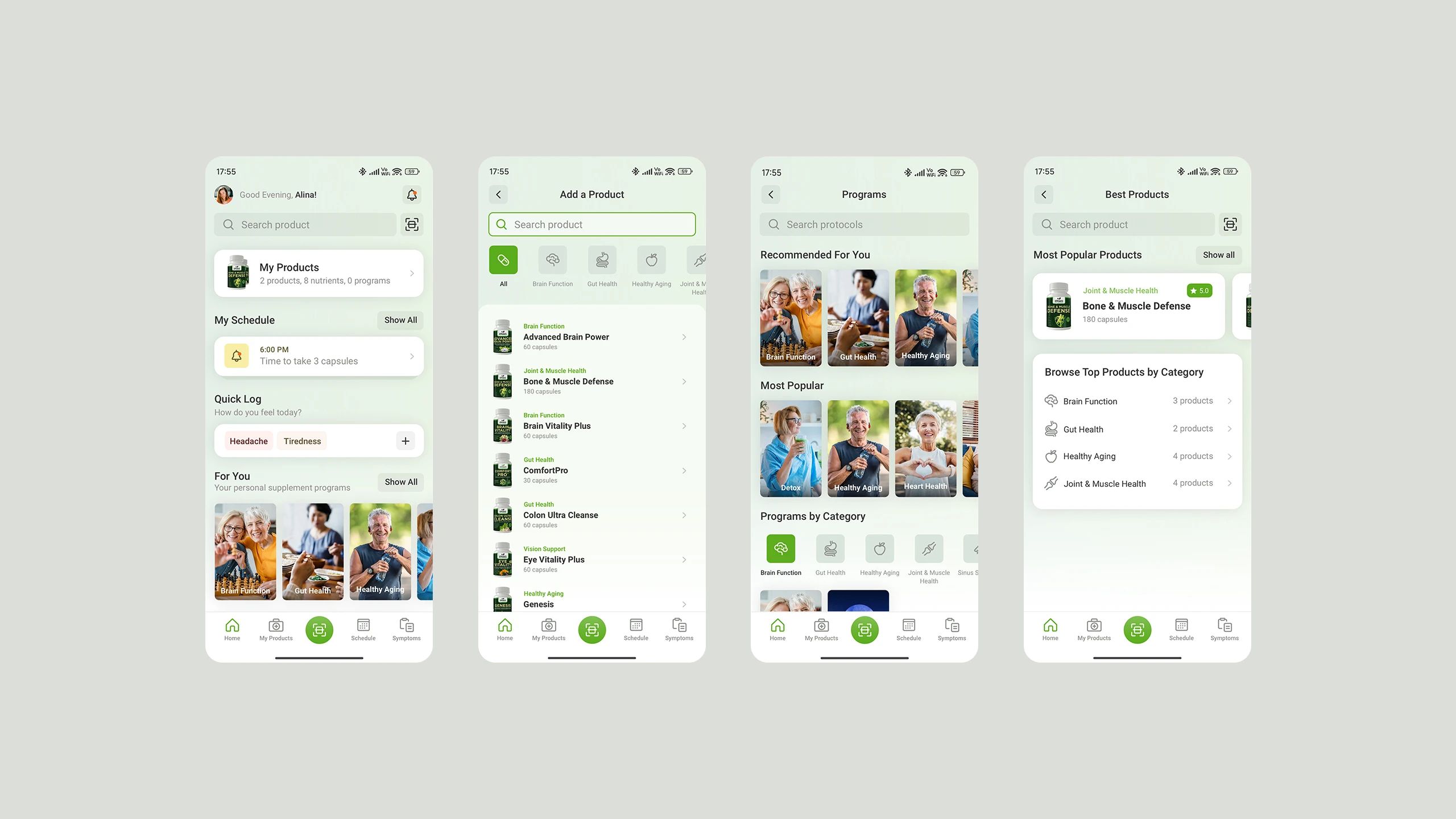 GVN Mobile App Screens