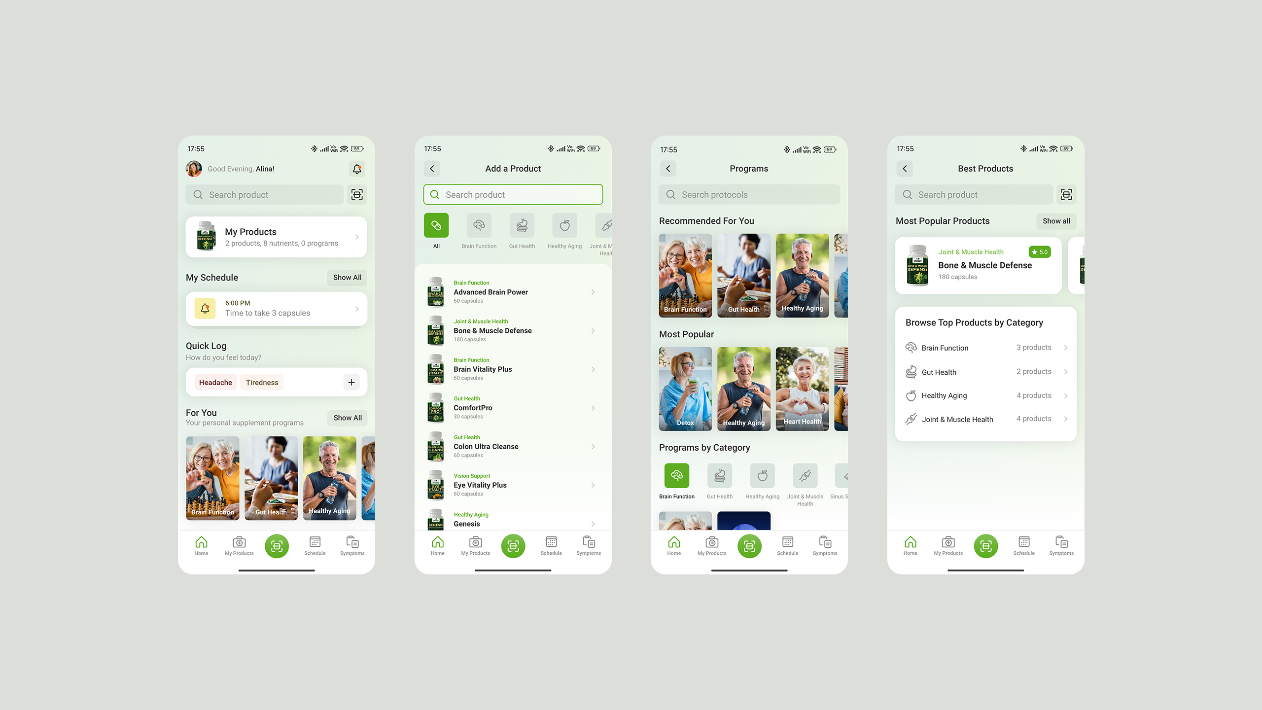 GVN Mobile App Screens