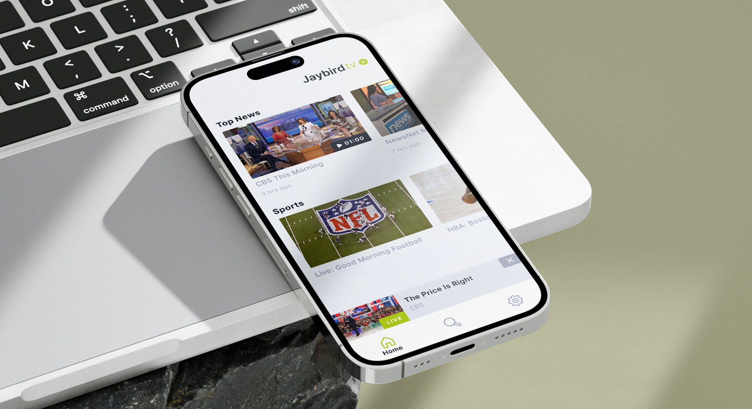 JTV Tablet and Mobile App Screens