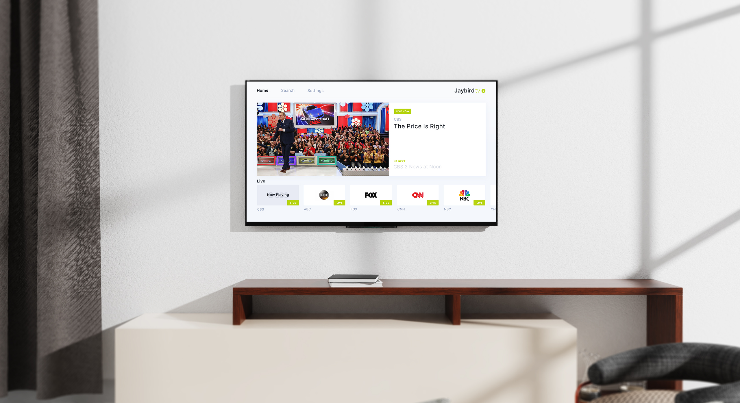 JTV Roku App Screen