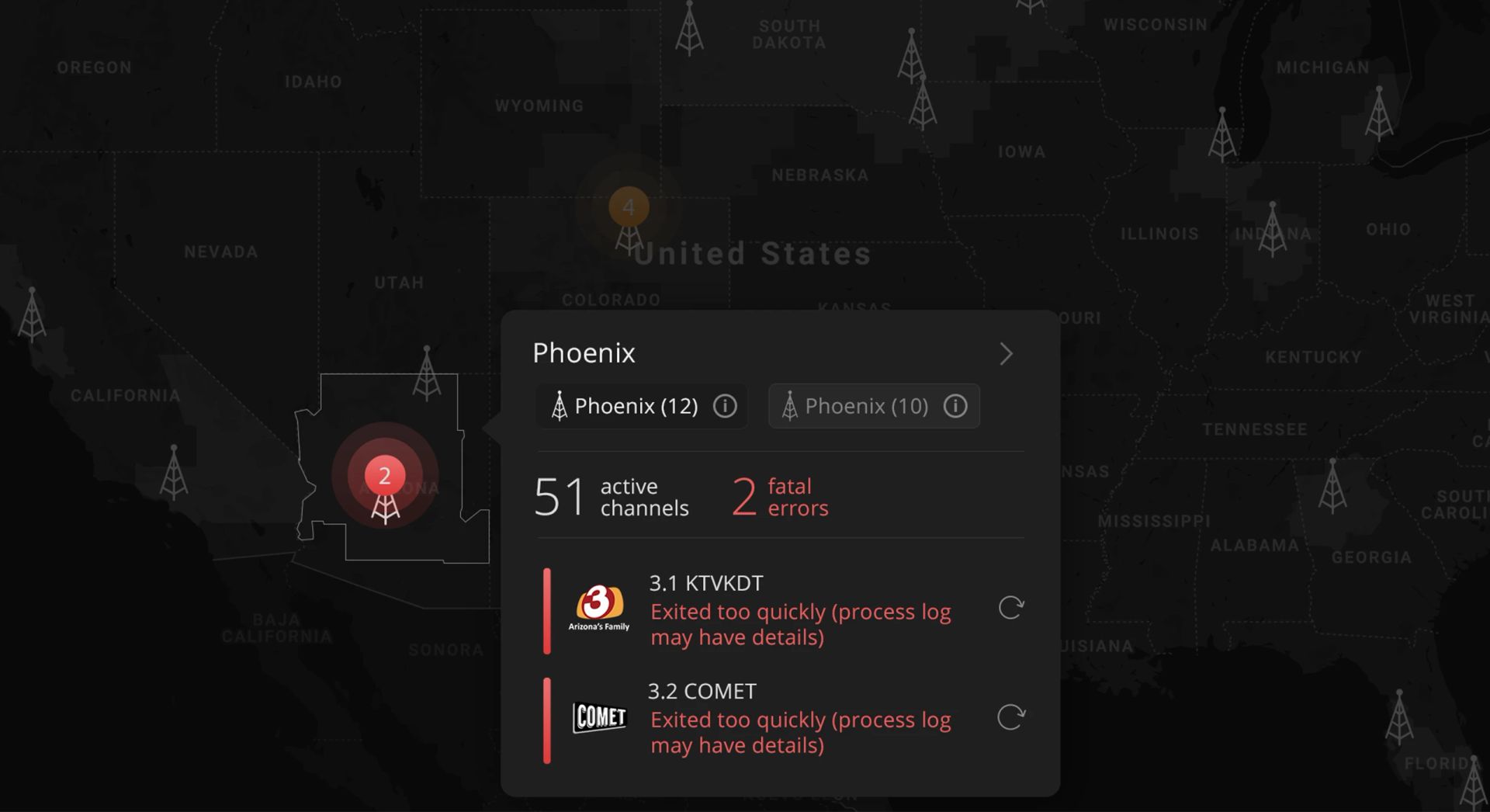 Locast Ops Dashboard