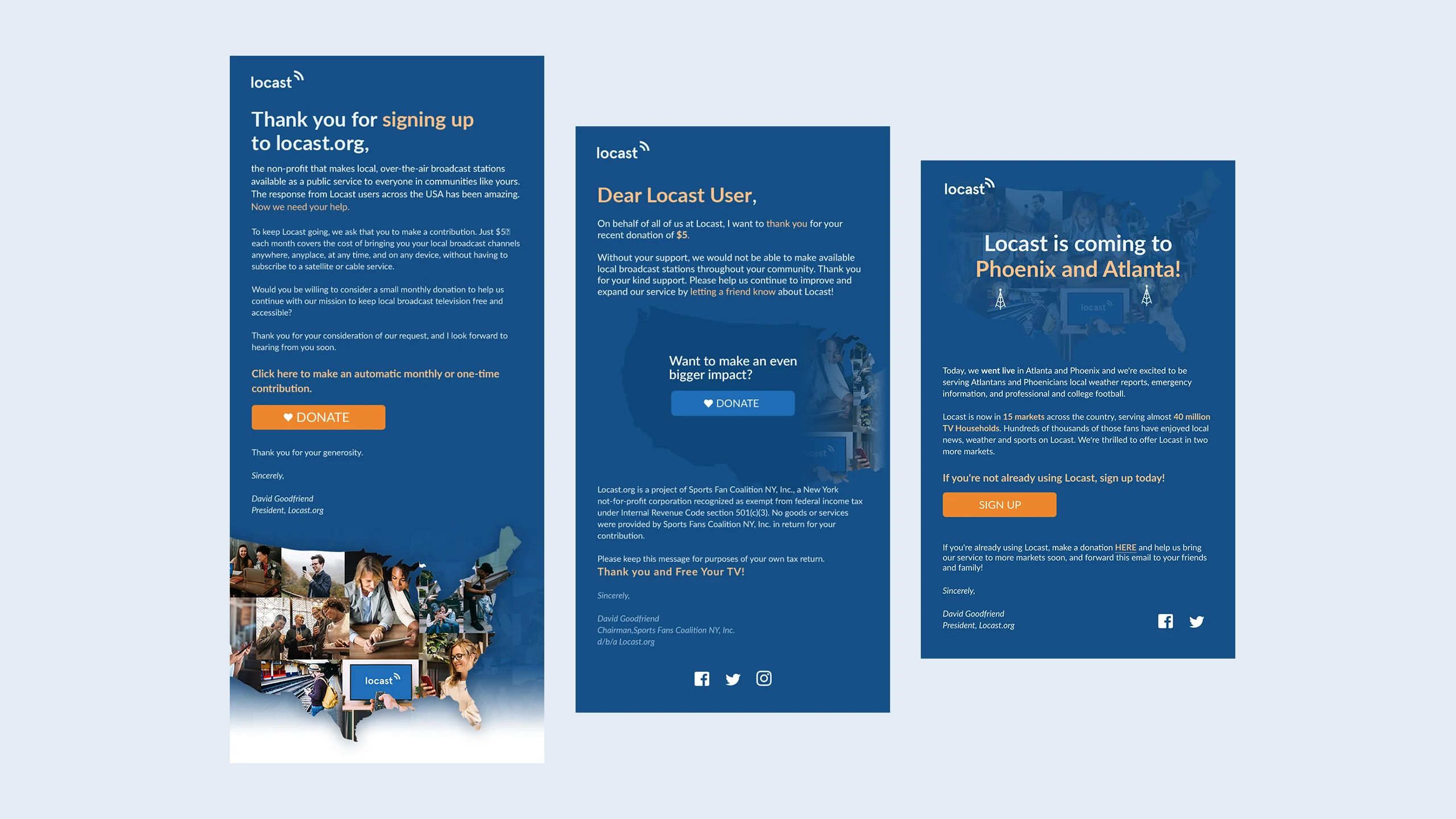 Locast Emails