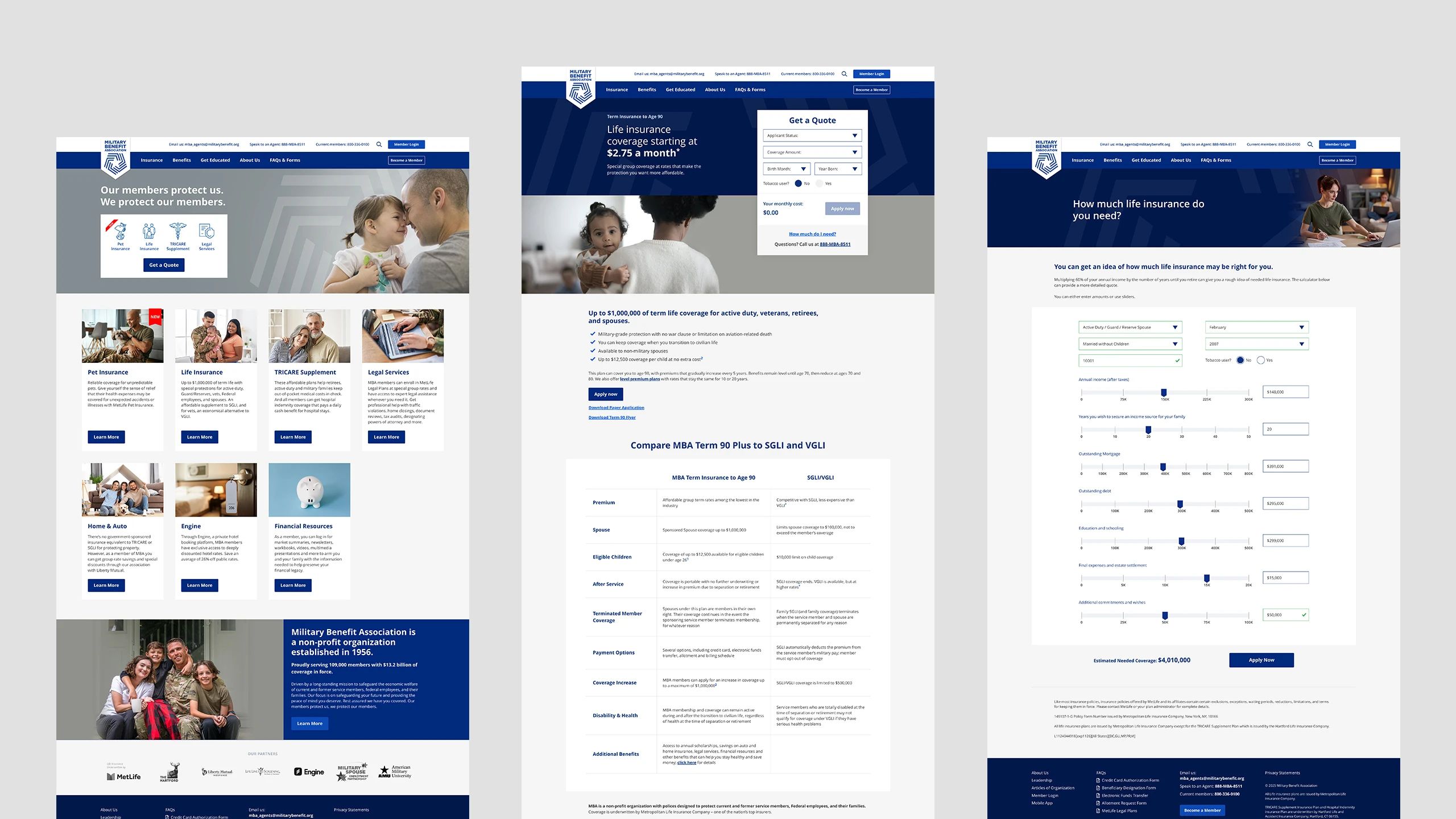 MBA Desktop Screens
