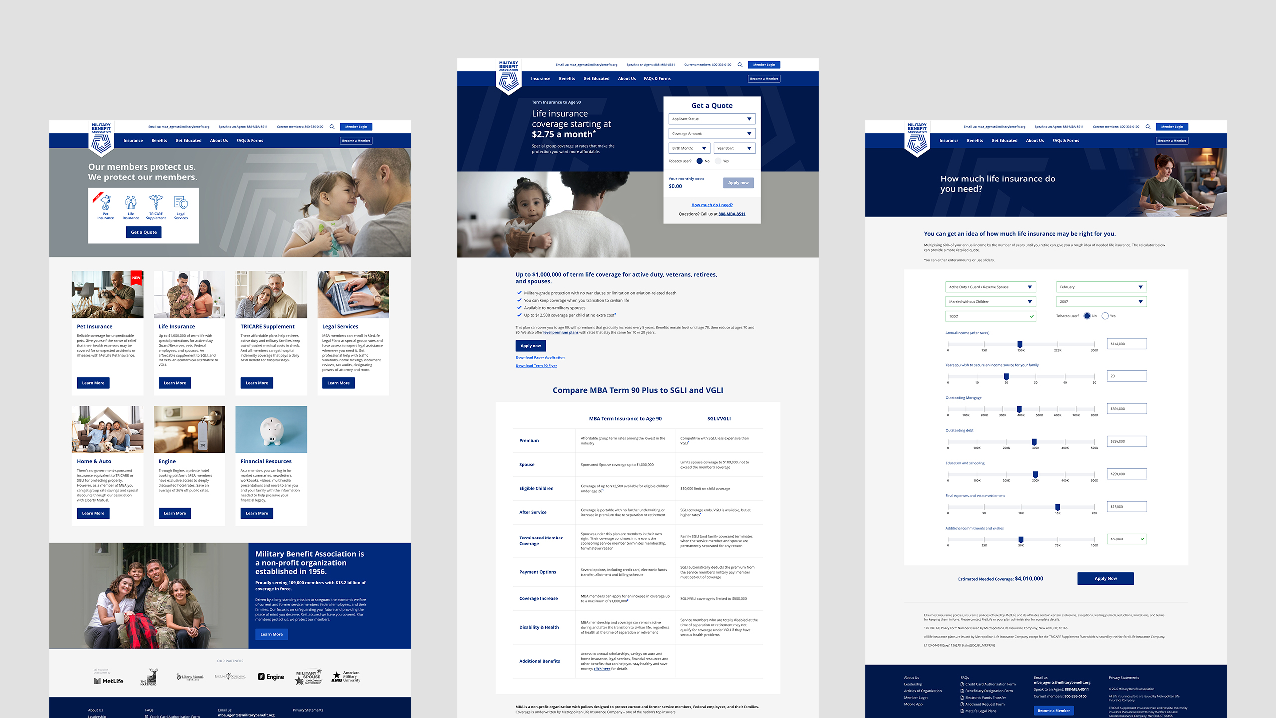 MBA Desktop Screens